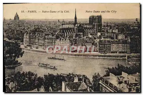 Cartes postales Paris Notre Dame et la Cite