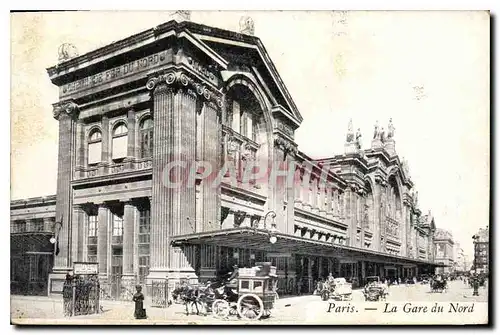 Cartes postales Paris la Gare du Nord