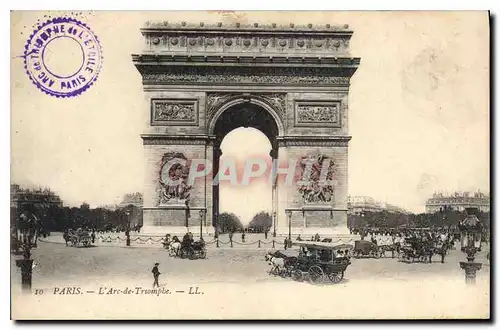 Cartes postales Paris l'Arc de Triomphe