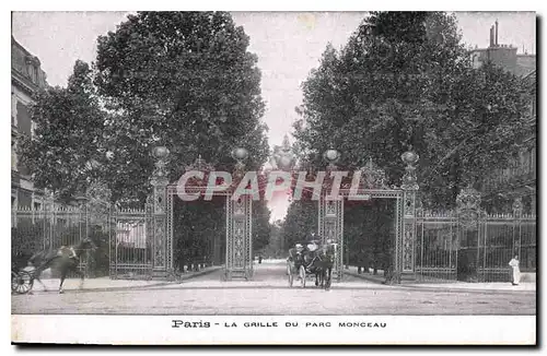 Ansichtskarte AK Paris la Grille du Parc Monceau