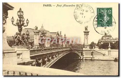 Cartes postales Paris Pont Alexandre III