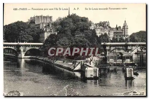 Ansichtskarte AK Paris Panorama pris vers l'Ille St Louis