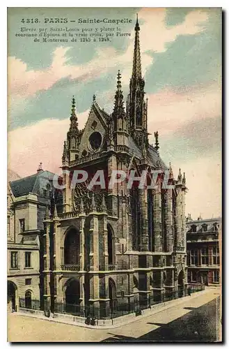 Ansichtskarte AK Paris Saint Chapelle Elevee par Saint Louis pour y placer la couronne d'Epines et la Vraie Croix