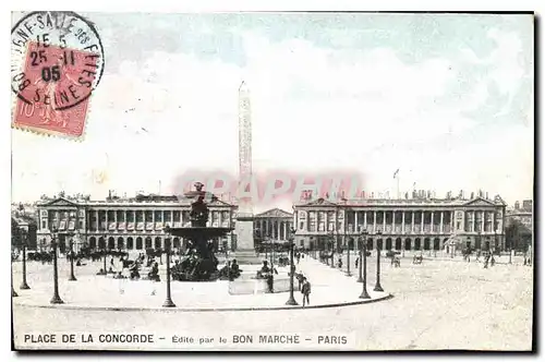 Cartes postales Paris Place de la Concorde