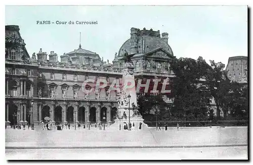 Cartes postales Paris Cour du Carrousel