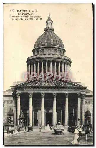 Ansichtskarte AK Paris 5arrt le Pantheon Construit d'apres les plans de soufflot en 1764