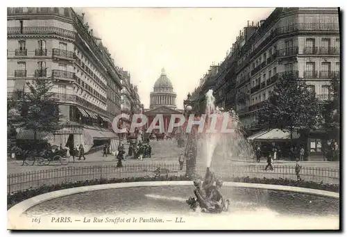 Ansichtskarte AK Paris le Rue Soufflot et le Pantheon