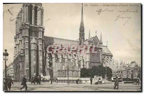 Ansichtskarte AK Paris Notre Dame Facade Laterale