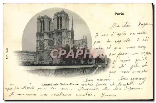 Cartes postales Paris Cathedrale Notre Dame