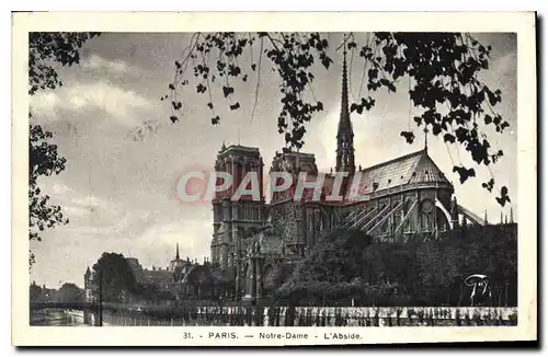 Ansichtskarte AK Paris Notre Dame l'Abside