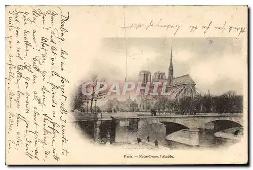 Cartes postales Paris Notre Dame l'Abside