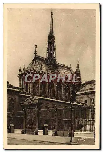 Cartes postales Paris en flanant la Sainte Chapelle et la Grille du Palais de Justice