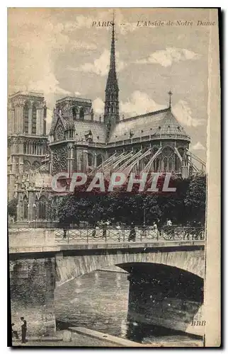 Ansichtskarte AK Paris l'Abside de Notre Dame