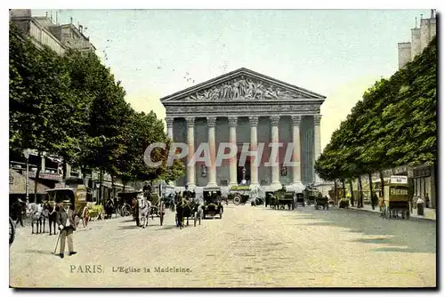 Cartes postales Paris l'eglise la Madeleine