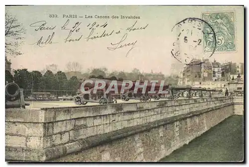 Cartes postales Paris les Canons des Invalides