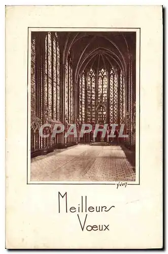 Cartes postales Paris Interieur Ste Chapelle