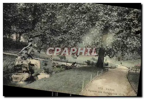 Cartes postales Paris Square des Batignolles