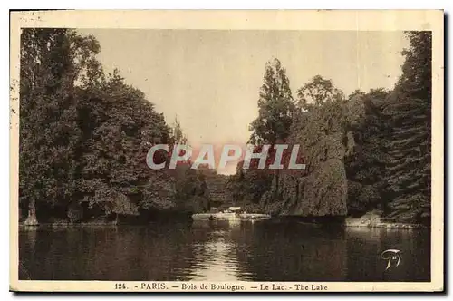 Cartes postales Paris Bois de Boulogne le Lac