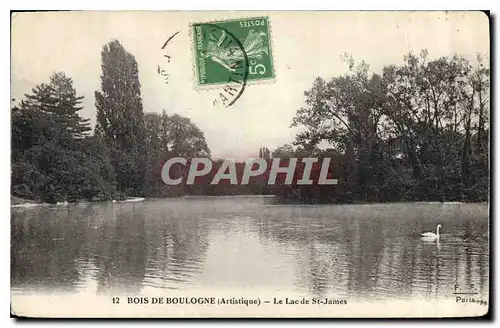 Ansichtskarte AK Bois de Boulogne Artistique le Lac de St James