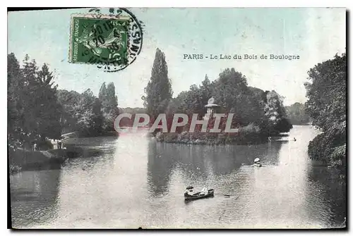 Cartes postales Paris le Lac du Bois de Boulogne