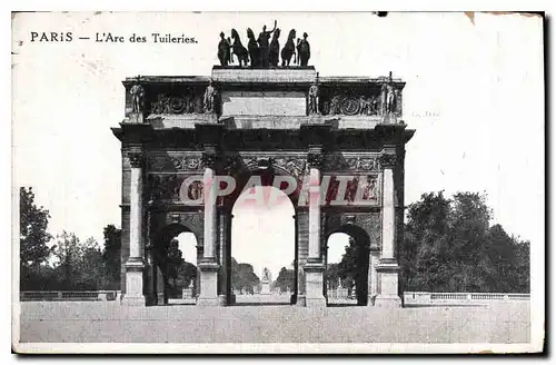 Cartes postales Paris l'Arc des Tuileries