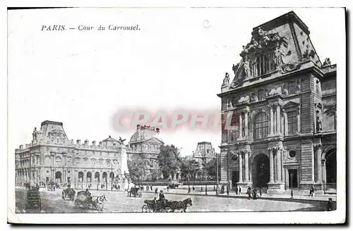 Cartes postales Paris Cour du Carrousel