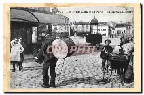 REPRO Les Petits Metiers de Paris l'Homme Orchestre