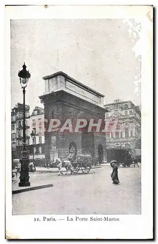 Cartes postales Paris la Porte Saint Martin