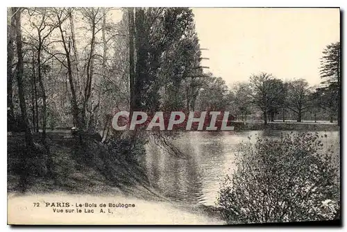 Ansichtskarte AK Paris le Bois de Boulogne vue sur le Lac