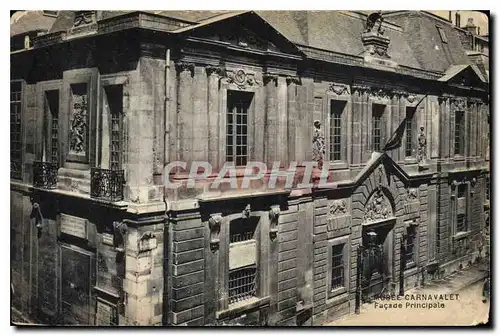 Ansichtskarte AK Musee Carnavalet Facade Principale