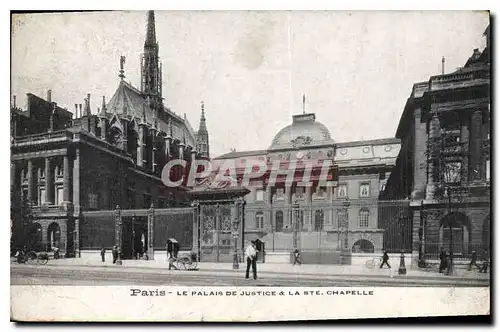 Ansichtskarte AK Paris le Palais de Justice et la Ste Chapelle