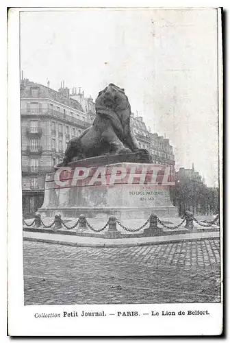 Ansichtskarte AK Collection petit Journal Paris le Lion de Belfort