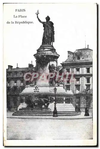 Cartes postales Paris la Place de la Republique