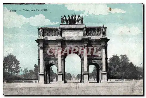 Cartes postales Paris l'Arc des Tuileries