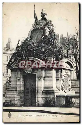 Cartes postales Paris Statue de Strasbourg