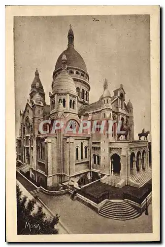 Ansichtskarte AK Les Petit Tableaux de Paris la Basilique du Sacre Coeur a Montmartre Oeuvre de L'Magne