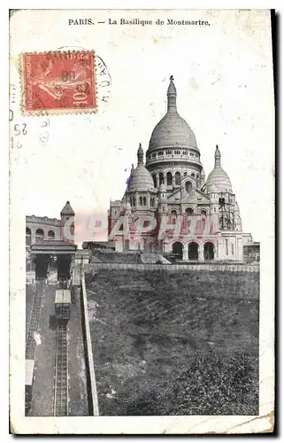 Cartes postales Paris la Basiliquqe de Montmartre