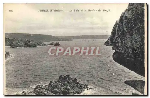 Cartes postales Primel Finistere la Baie et le Rocher du Profil