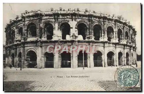 Ansichtskarte AK Nimes les Arenes exterieur