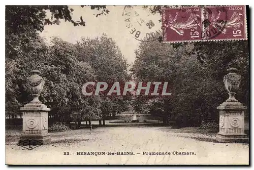 Ansichtskarte AK Besancon les Bains Promenade Chamars