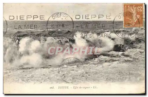 Cartes postales Dieppe Effet de Vagues