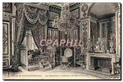 Ansichtskarte AK Palais de Fontainebleau la Chambre a coucher de Napoleon 1er