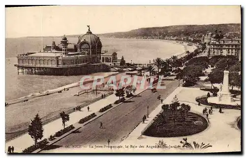 Ansichtskarte AK Nice la Jetee Promenade la Baie des Anges et les jardin