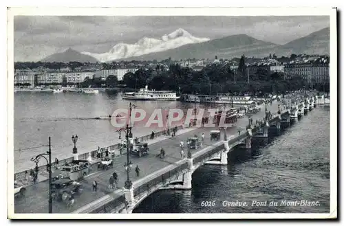 Cartes postales Geneve Pont du Mont Blanc