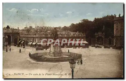 Ansichtskarte AK Nancy Un coin de la Place Stanislav