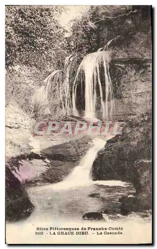 Cartes postales Sites Pittoresque de Franehe Comte La Grace Dieu La Cascade