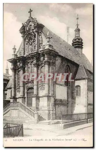 Cartes postales Nevers La chapelle de la Visilation XVIII