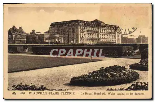 Cartes postales Deauville Plage Fleurie Le Royal Hotel