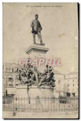 Cartes postales Le Mans Statue de Chanzy