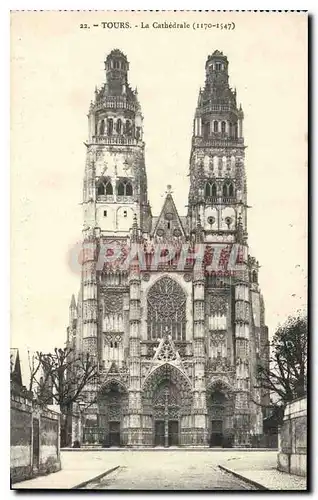 Cartes postales Tours La Cathedrale